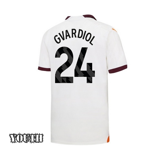 2023/2024 Josko Gvardiol Away #24 Youth Soccer Jersey