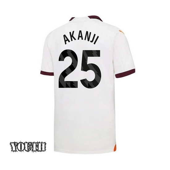 2023/2024 Manuel Akanji Away #25 Youth Soccer Jersey