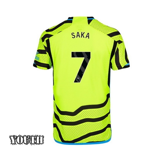 2023/2024 Bukayo Saka Away #7 Youth Soccer Jersey