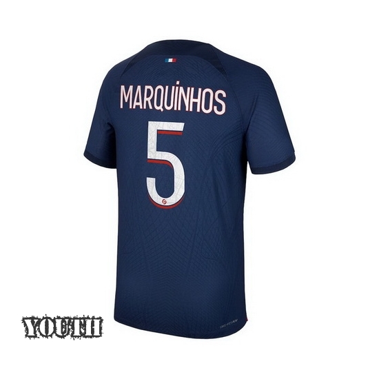 2023/2024 Youth Marquinhos Home #5 Soccer Jersey