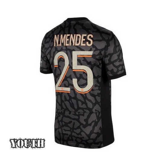 2023/2024 Youth Nuno Mendes Third #25 Soccer Jersey