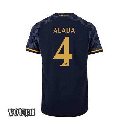 2023/2024 David Alaba Away #4 Youth Soccer Jersey