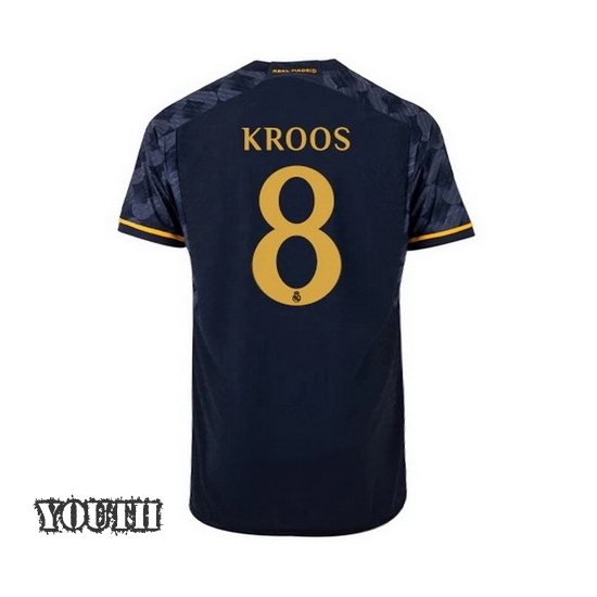 2023/2024 Toni Kroos Away #8 Youth Soccer Jersey
