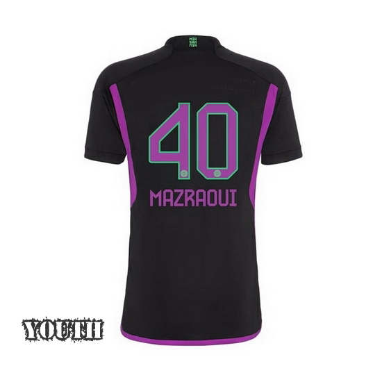 2023/2024 Noussair Mazraoui Away #40 Youth Soccer Jersey