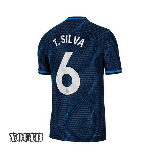 2023/2024 Thiago Silva Away #6 Youth Soccer Jersey