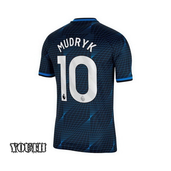 2023/2024 Mykhailo Mudryk Away #10 Youth Soccer Jersey