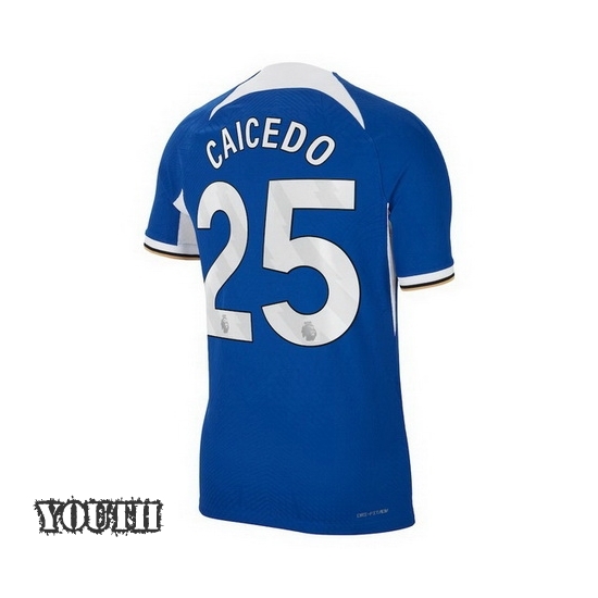2023/2024 Youth Moises Caicedo Home #25 Soccer Jersey