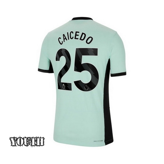 2023/2024 Youth Moises Caicedo Third #25 Soccer Jersey