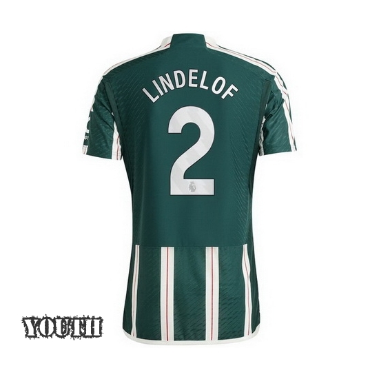 2023/2024 Victor Lindelof Away #2 Youth Soccer Jersey