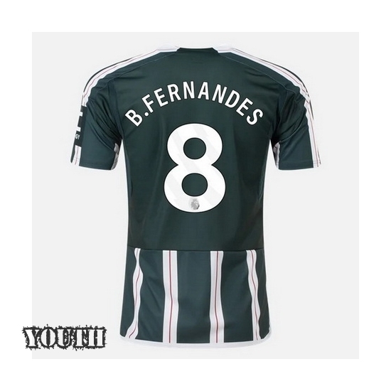 2023/2024 Bruno Fernandes Away #8 Youth Soccer Jersey