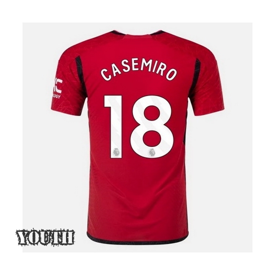 2023/2024 Youth Casemiro Home #18 Soccer Jersey