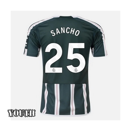 2023/2024 Jadon Sancho Away #25 Youth Soccer Jersey