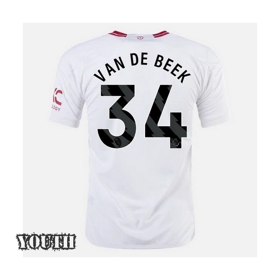 2023/2024 Youth Donny van de Beek Third #34 Soccer Jersey
