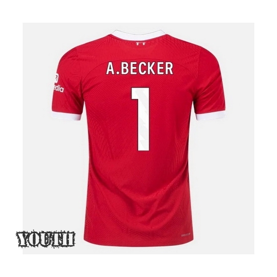 2023/2024 Youth Alisson Becker Home #1 Soccer Jersey