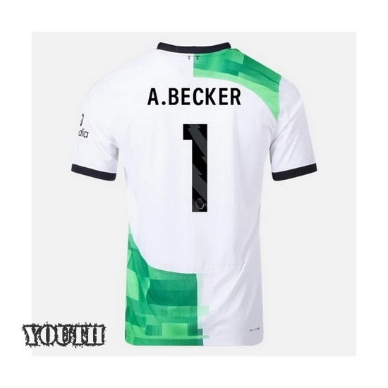 2023/2024 Alisson Becker Away #1 Youth Soccer Jersey