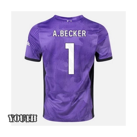 2023/2024 Youth Alisson Becker Third #1 Soccer Jersey