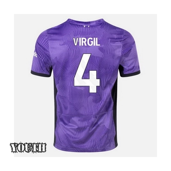 2023/2024 Youth Virgil van Dijk Third #4 Soccer Jersey