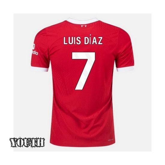 2023/2024 Youth Luis Diaz Home #7 Soccer Jersey