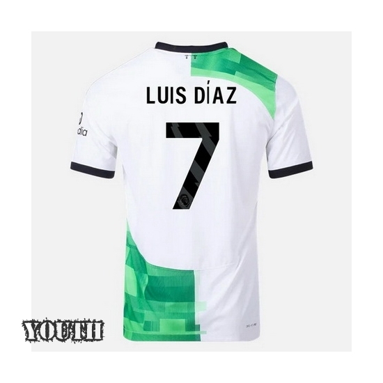 2023/2024 Luis Diaz Away #7 Youth Soccer Jersey