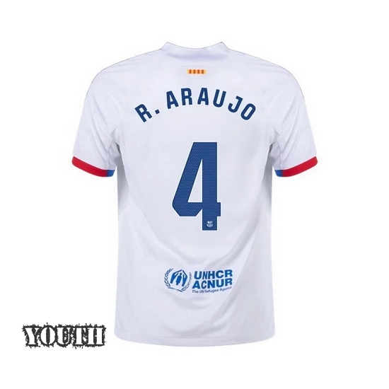 2023/2024 Ronald Araujo Away #4 Youth Soccer Jersey
