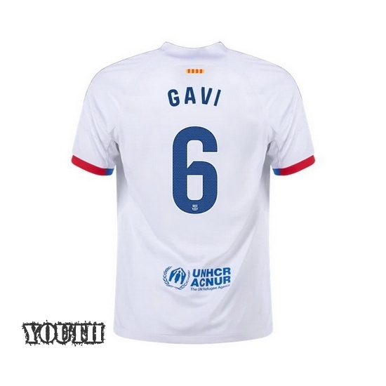2023/2024 Gavi Away #6 Youth Soccer Jersey