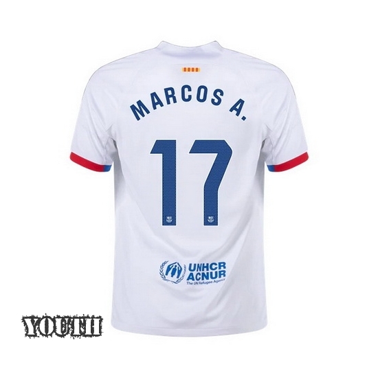 2023/2024 Marcos Alonso Away #17 Youth Soccer Jersey