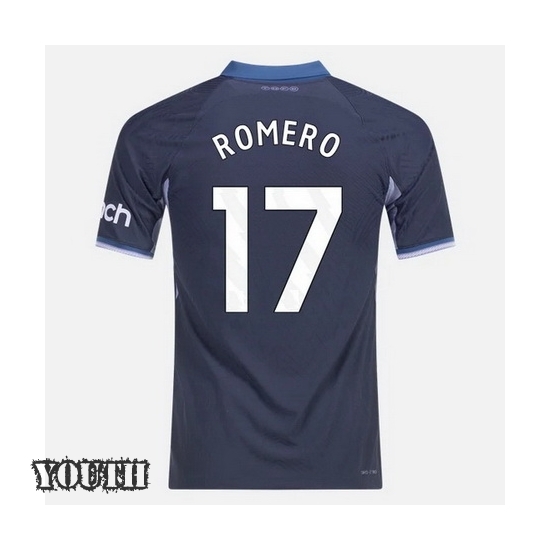 2023/2024 Cristian Romero Away #17 Youth Soccer Jersey