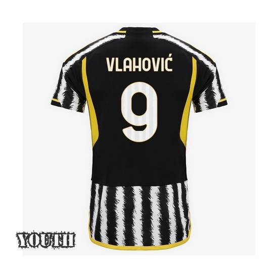 2023/2024 Youth Dusan Vlahovic Home #9 Soccer Jersey