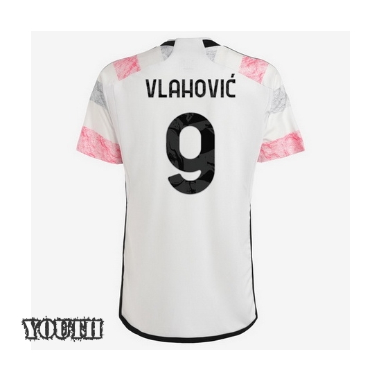 2023/2024 Dusan Vlahovic Away #9 Youth Soccer Jersey