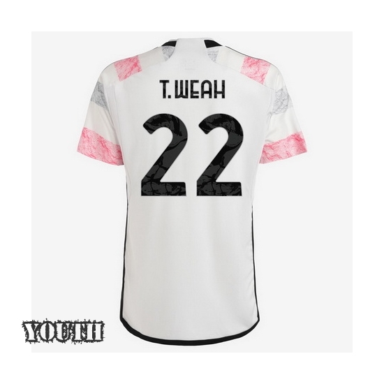 2023/2024 Timothy Weah Away #22 Youth Soccer Jersey