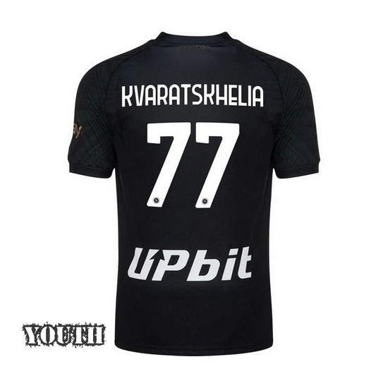 2023/2024 Youth Khvicha Kvaratskhelia Third #77 Soccer Jersey