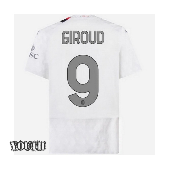 2023/2024 Olivier Giroud Away #9 Youth Soccer Jersey
