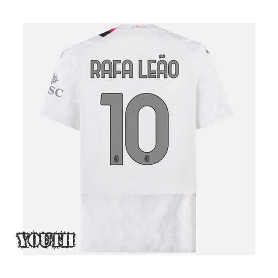 2023/2024 Rafael Leao Away #10 Youth Soccer Jersey