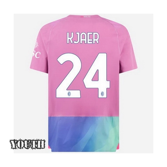 2023/2024 Youth Simon Kjaer Third #24 Soccer Jersey