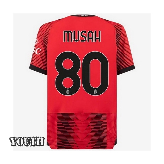 2023/2024 Youth Yunus Musah Home #80 Soccer Jersey - Click Image to Close
