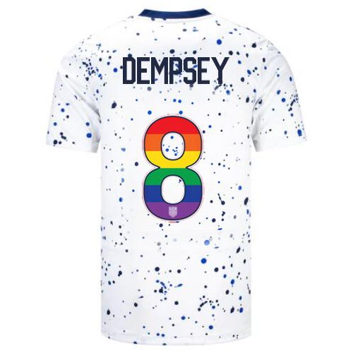 USA Clint Dempsey 2023/24 Home Men's Jersey Rainbow Number