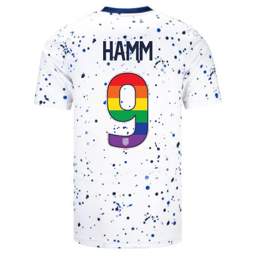 USA Mia Hamm 2023/24 Home Men's Jersey Rainbow Number