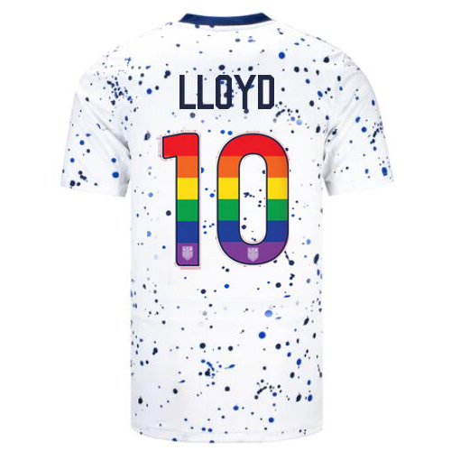 USA Carli Lloyd 2023/24 Home Men's Jersey Rainbow Number