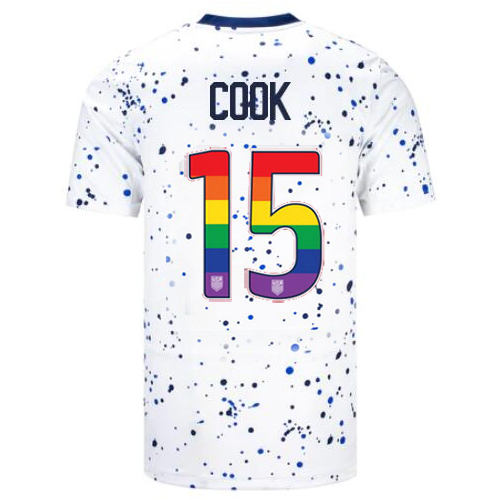 USA Alana Cook 2023/24 Home Men's Jersey Rainbow Number