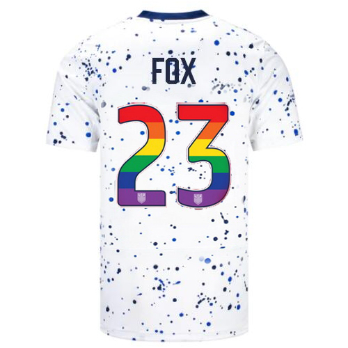 USA Emily Fox 2023/24 Home Men's Jersey Rainbow Number