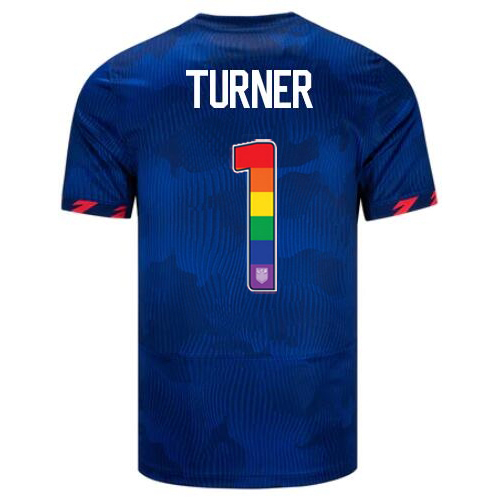 USA Matt Turner 2023/24 Away Men's Jersey Rainbow Number