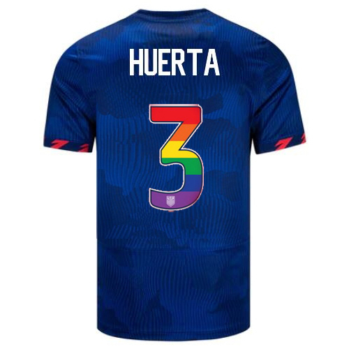 USA Sofia Huerta 2023/24 Away Men's Jersey Rainbow Number