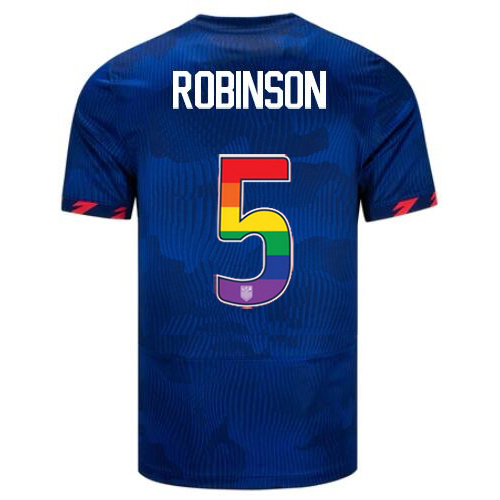 USA Antonee Robinson 2023/24 Away Men's Jersey Rainbow Number