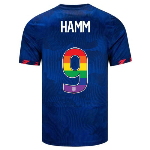USA Mia Hamm 2023/24 Away Men's Jersey Rainbow Number