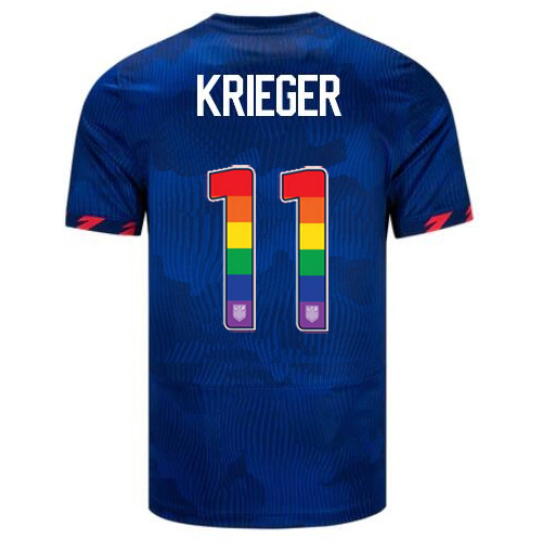 USA Ali Krieger 2023/24 Away Men's Jersey Rainbow Number