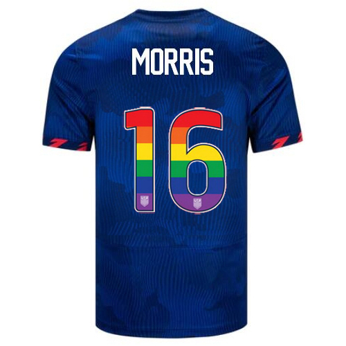 USA Jordan Morris 2023/24 Away Men's Jersey Rainbow Number