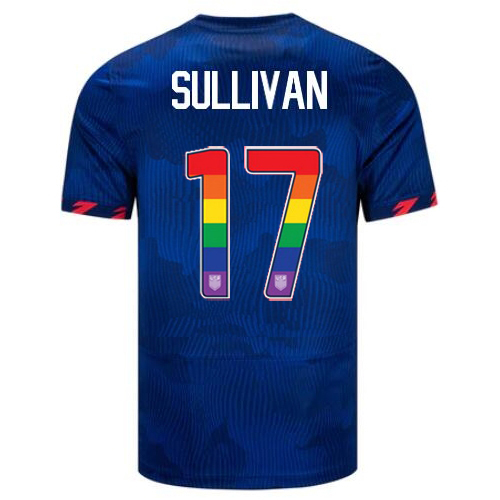 USA Andi Sullivan 2023/24 Away Men's Jersey Rainbow Number