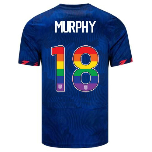 USA Casey Murphy 2023/24 Away Men's Jersey Rainbow Number