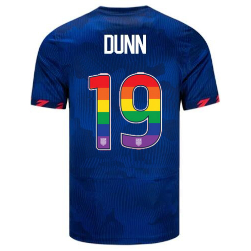 USA Crystal Dunn 2023/24 Away Men's Jersey Rainbow Number