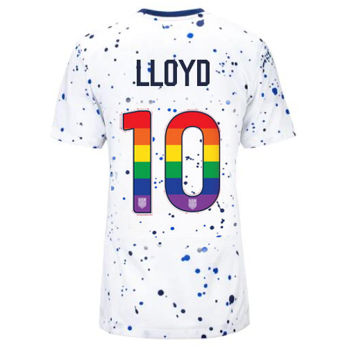 USA Carli Lloyd 2023/24 Home Women's Jersey Rainbow Number